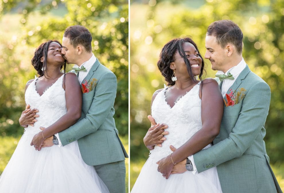 séance photo de couple après le mariage