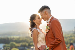 photo mariage coucher de soleil